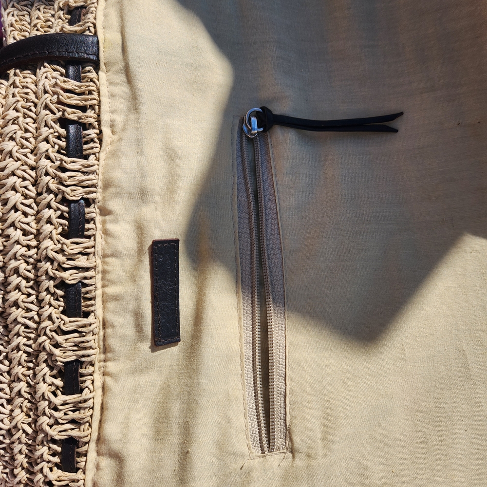 Eddie Bauer Natural Woven Tote - Picture 3 of 11